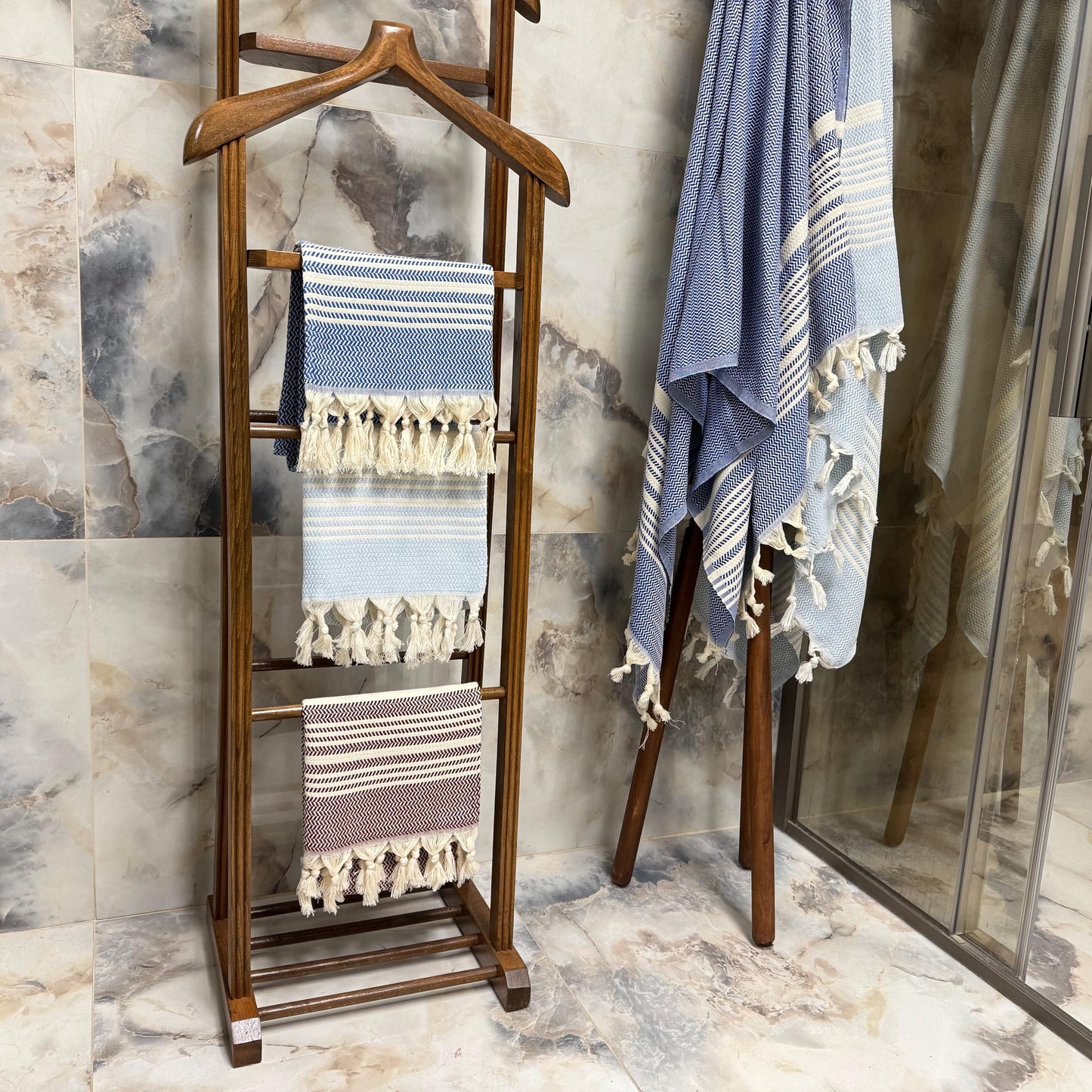 Handwoven Turkish Peshtemal Towel: Personalized Cotton Beach Towel