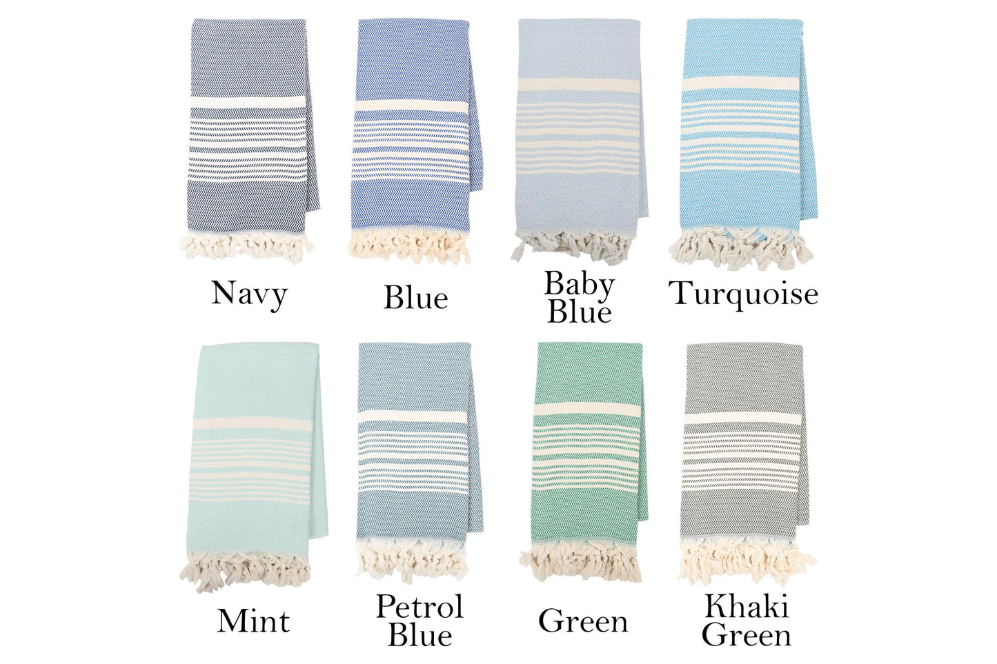 Personalized Turkish Peshtemal Towel: Handwoven Cotton, Beach or Kitchen