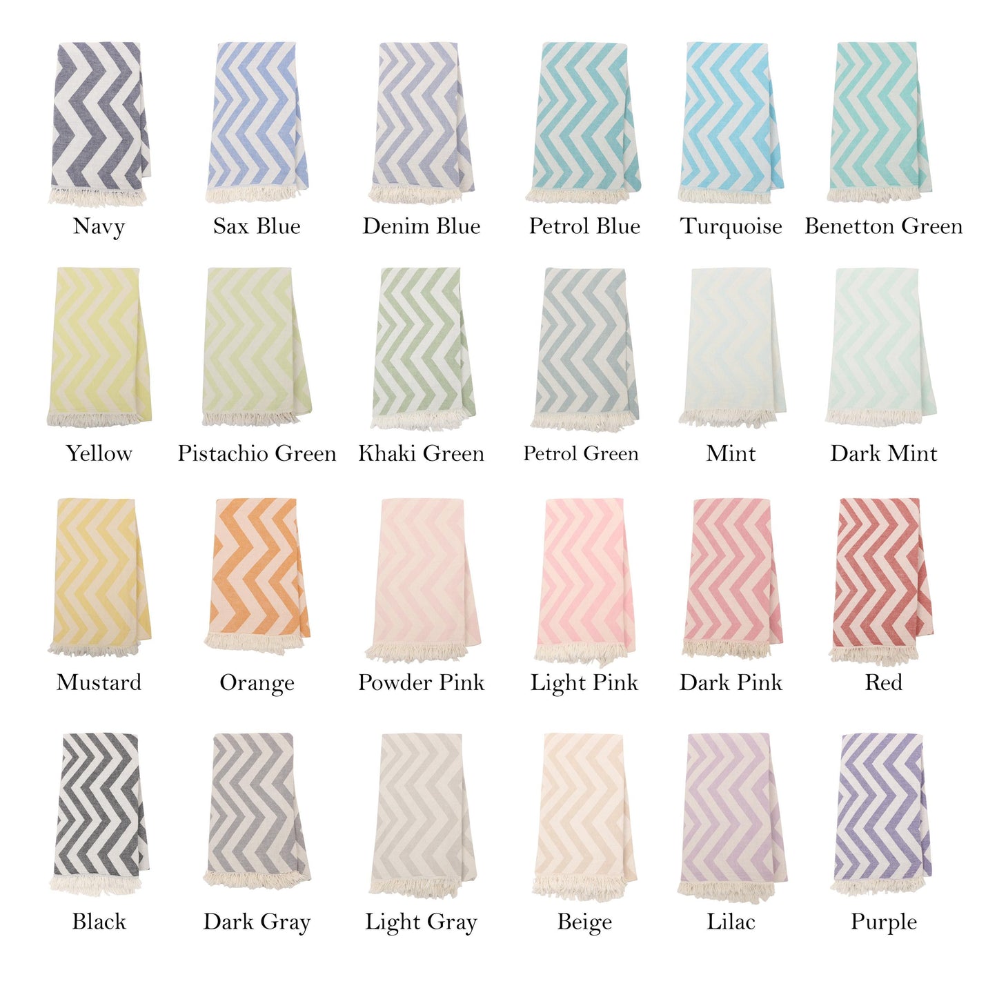 Handwoven Turkish Peshtemal Towel – 100% Cotton, Personalized Gift