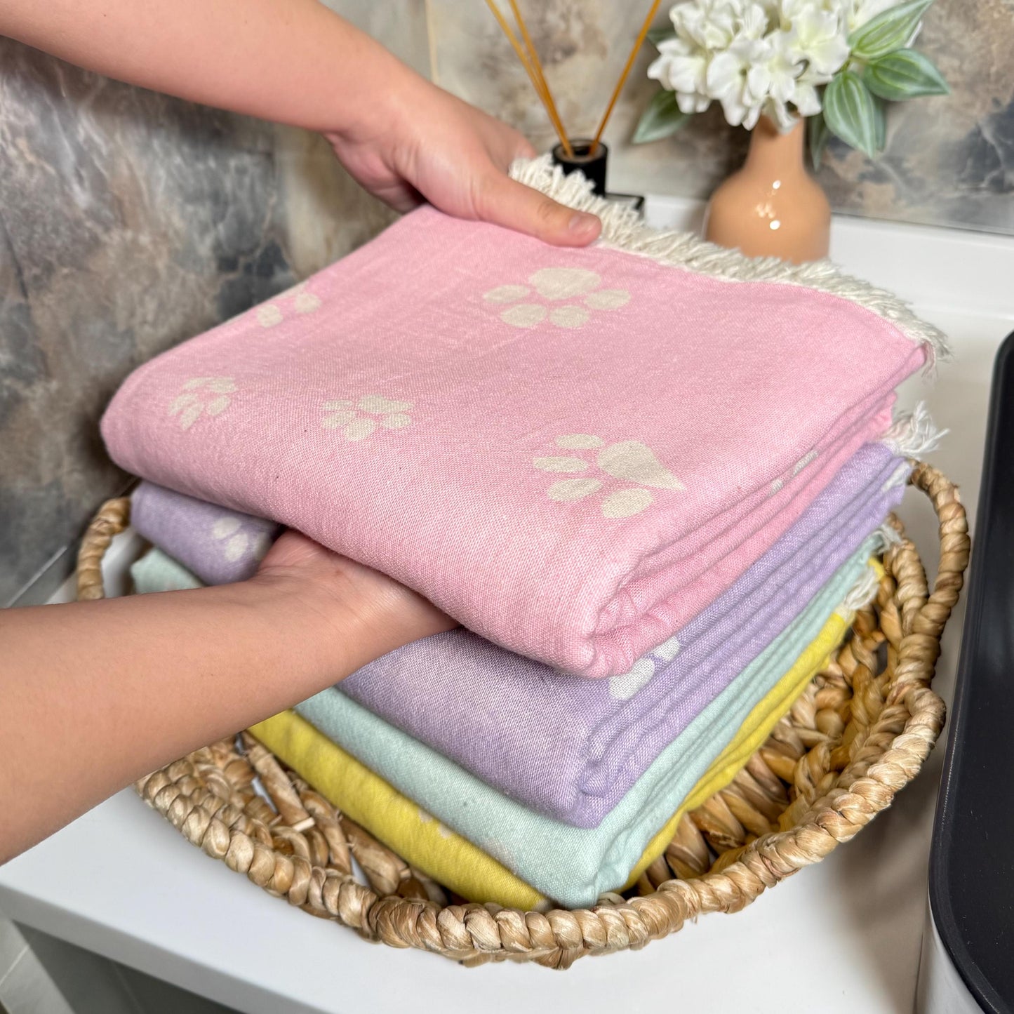 Personalized Turkish Beach Towel, 100% Cotton Peshtemal, Custom Embroidery