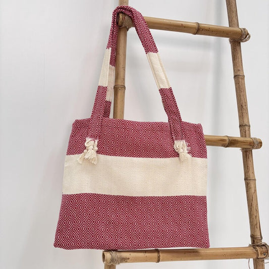 Bordeaux Sand Convertible Turkish Towel Beach Bag