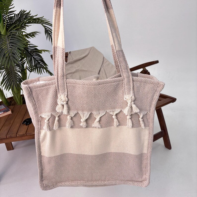 Pebble Bay Convertible Turkish Towel Beach Bag