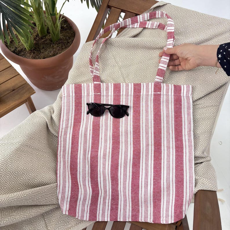 Riviera Rose Convertible Turkish Towel Beach Bag