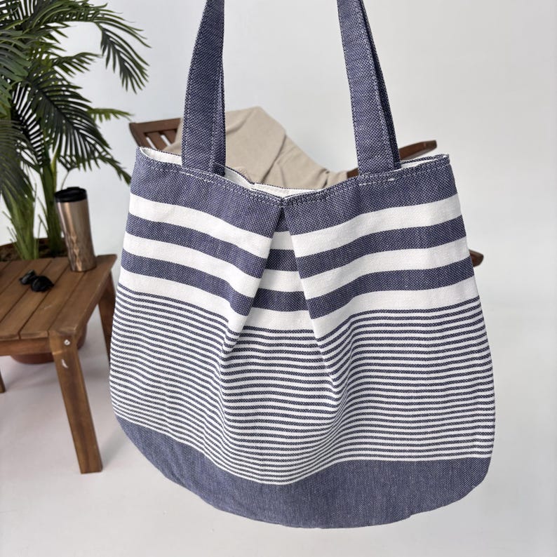 Naxos Tide Convertible Turkish Towel Beach Bag