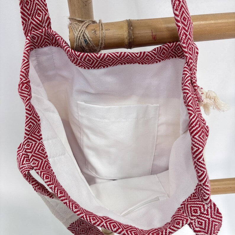 Bordeaux Sand Convertible Turkish Towel Beach Bag