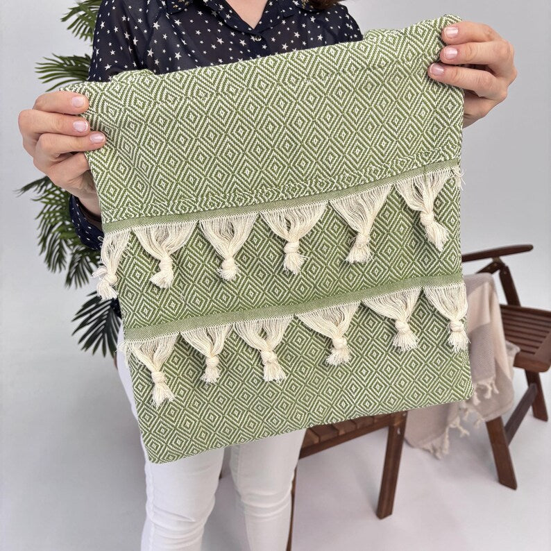 Ephesus Olive Convertible Turkish Towel Beach Bag