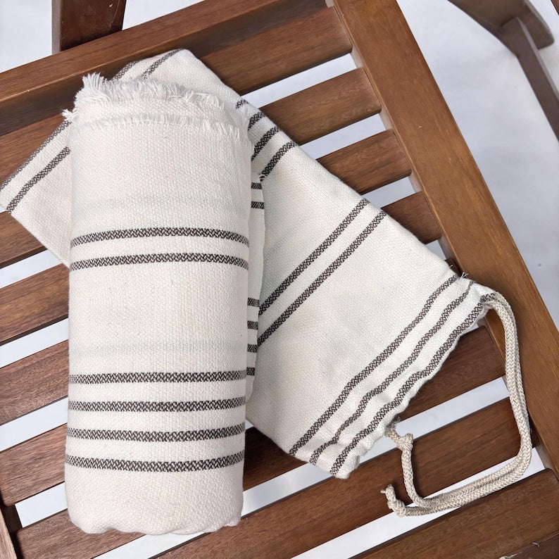 Nomad Line Convertible Turkish Towel Beach Bag