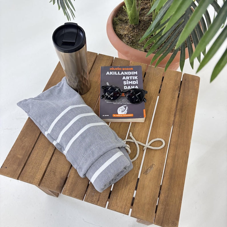 Slate Harbor Convertible Turkish Towel Beach Bag