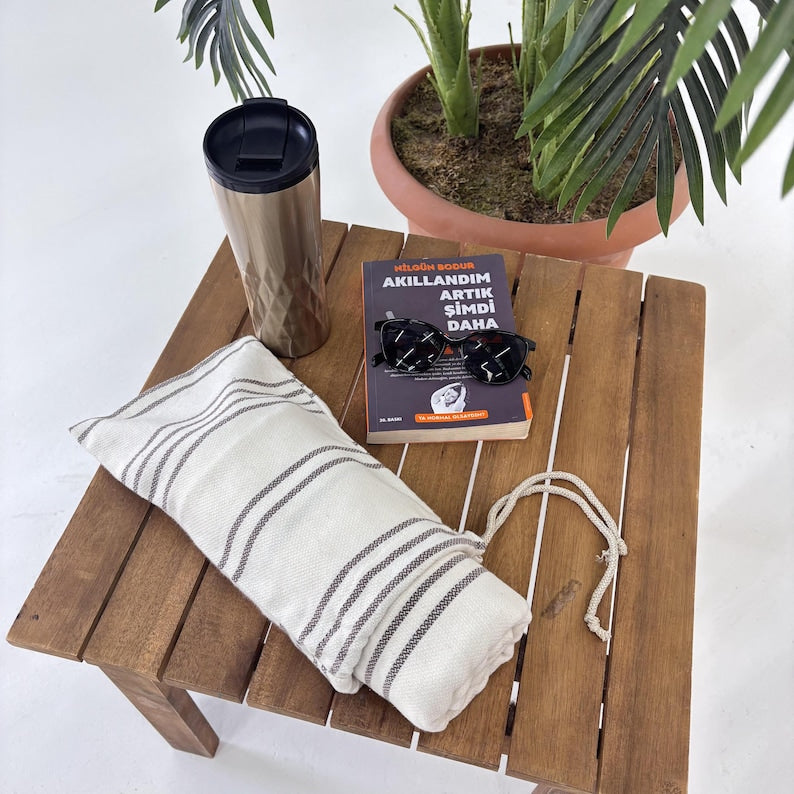 Nomad Line Convertible Turkish Towel Beach Bag