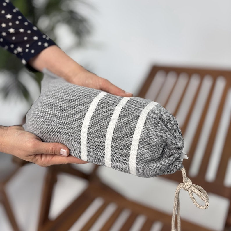 Slate Harbor Convertible Turkish Towel Beach Bag