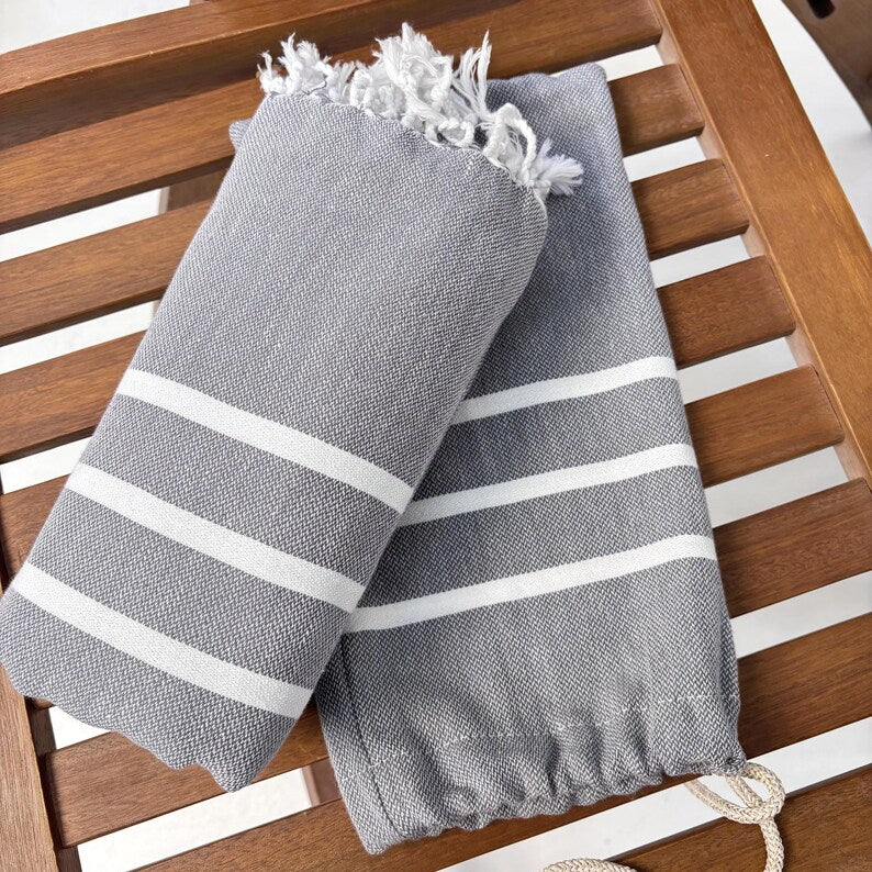 Slate Harbor Convertible Turkish Towel Beach Bag