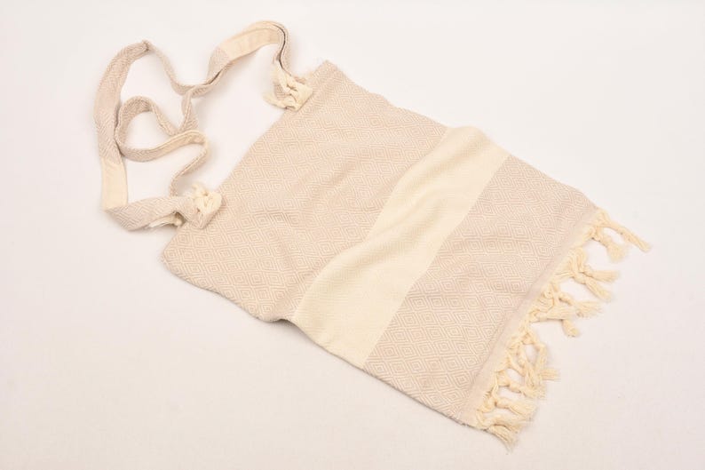 Ivory Dune Convertible Turkish Towel Beach Bag