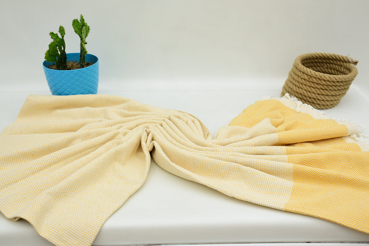 Turkish Blanket,Blanket,Throw, Sax Blue,Yellow,Pink,Taba,Gray,Mint,Fuchsia,Black Diamond Blankets Bed Cover Organic Cotton Towels Iso-Nfs-Pk