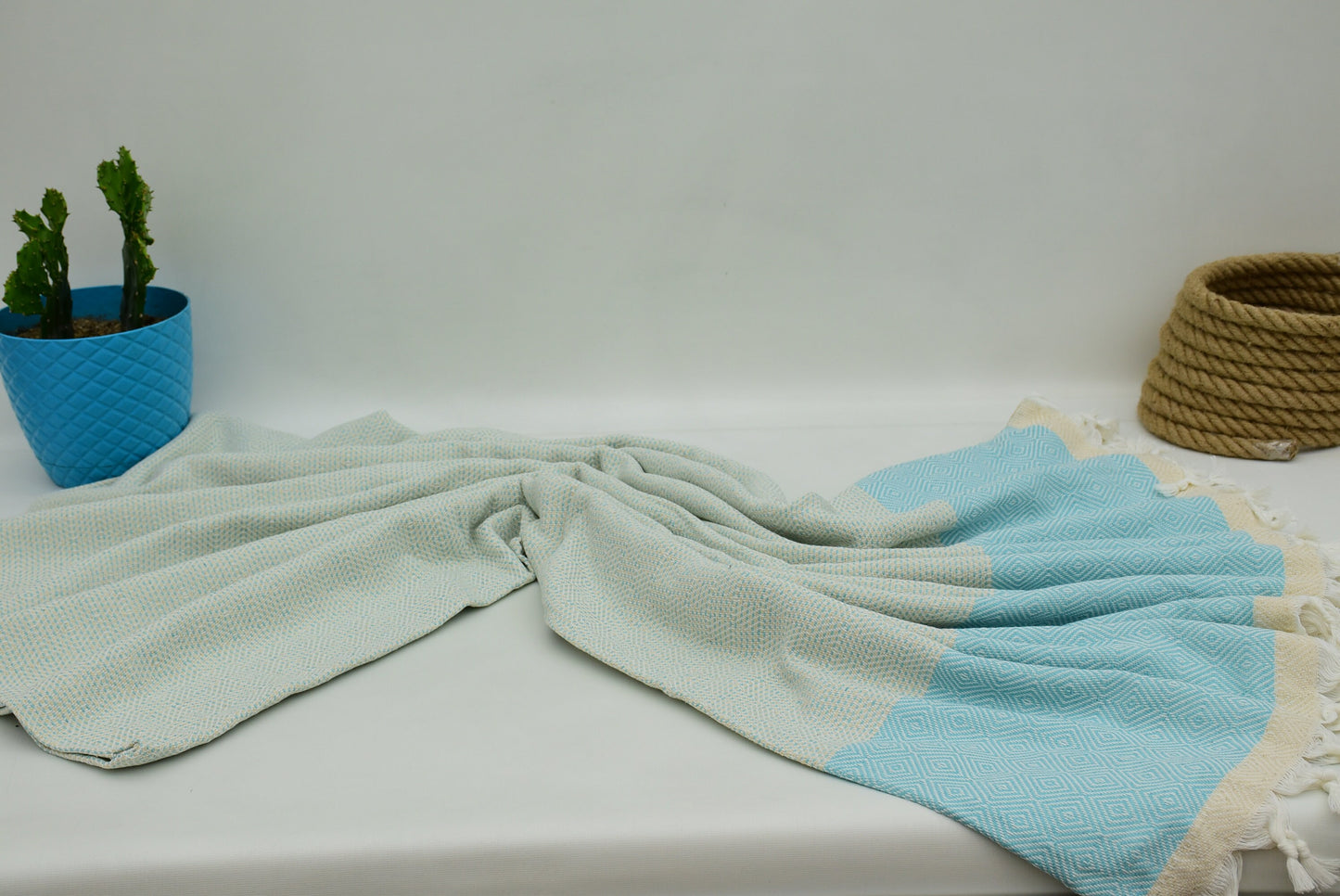 Turkish Blanket,Blanket,Throw, Sax Blue,Yellow,Pink,Taba,Gray,Mint,Fuchsia,Black Diamond Blankets Bed Cover Organic Cotton Towels Iso-Nfs-Pk