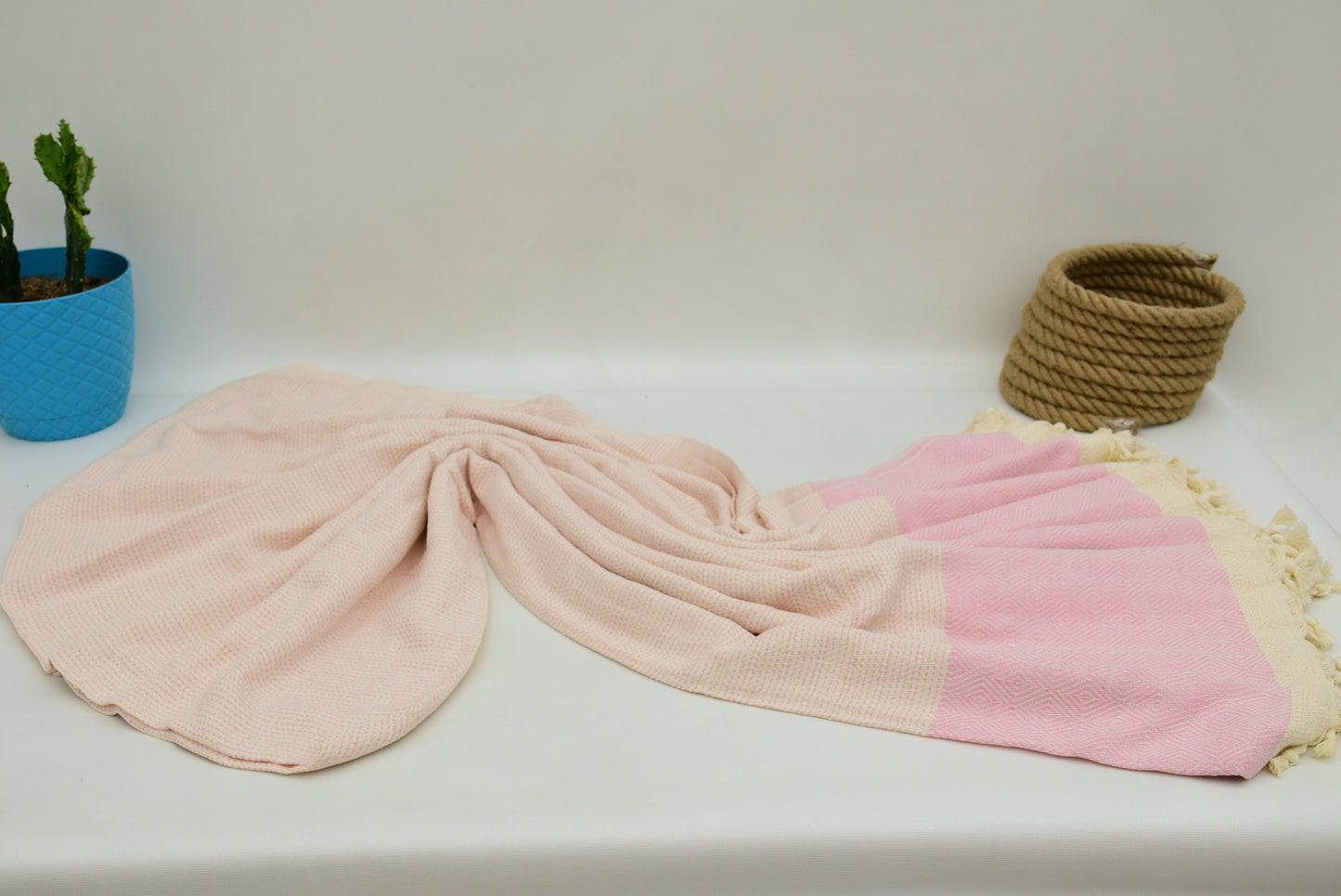 Turkish Blanket,Blanket,Throw, Sax Blue,Yellow,Pink,Taba,Gray,Mint,Fuchsia,Black Diamond Blankets Bed Cover Organic Cotton Towels Iso-Nfs-Pk