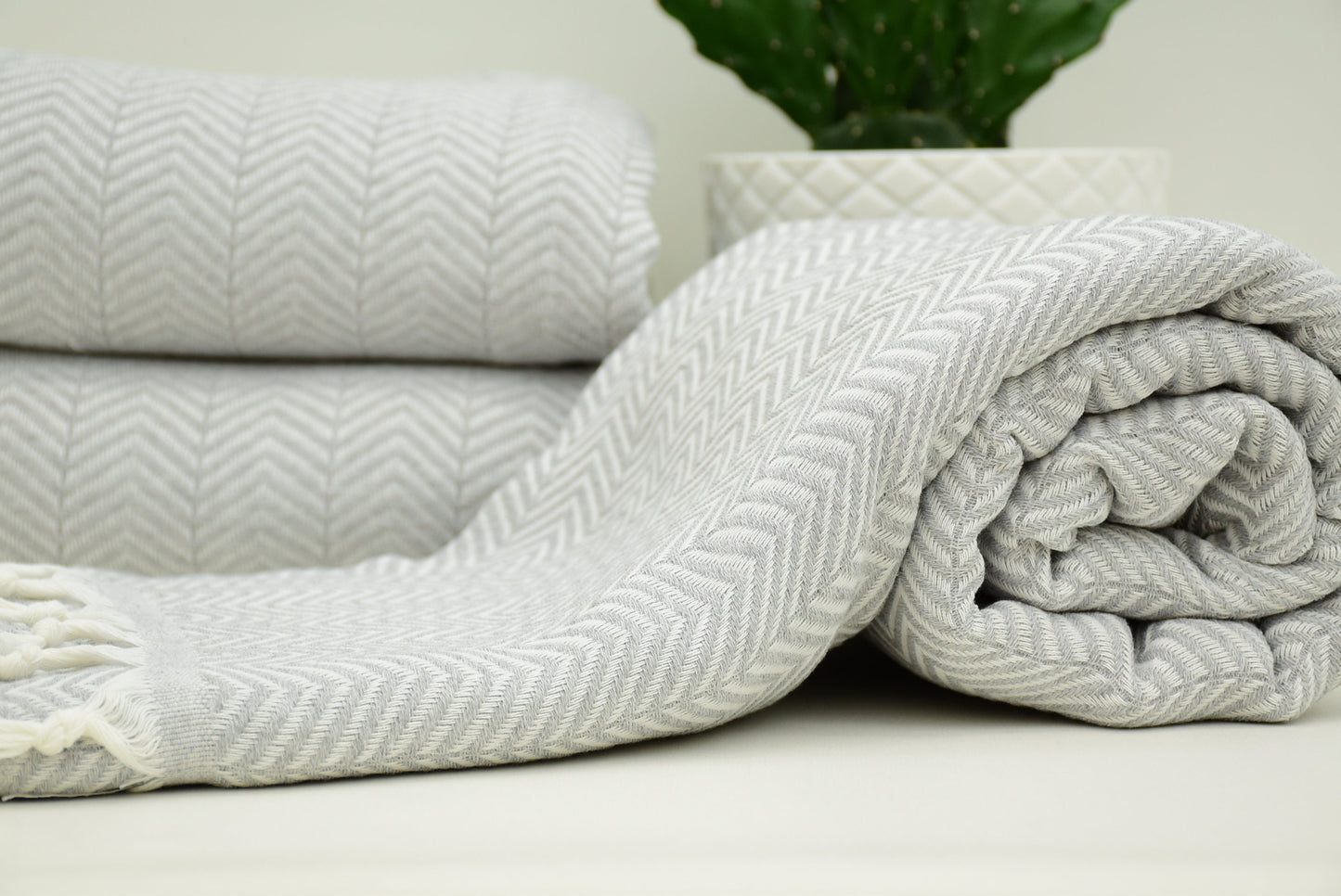 79x90 Light Gray Blanket, Zigzag Turkish Blanket,Large Bedspread,Bed Cover,Turkish Beach Towel 200x230cm Blanket Throw, Soft Bct-Arrw-Pk