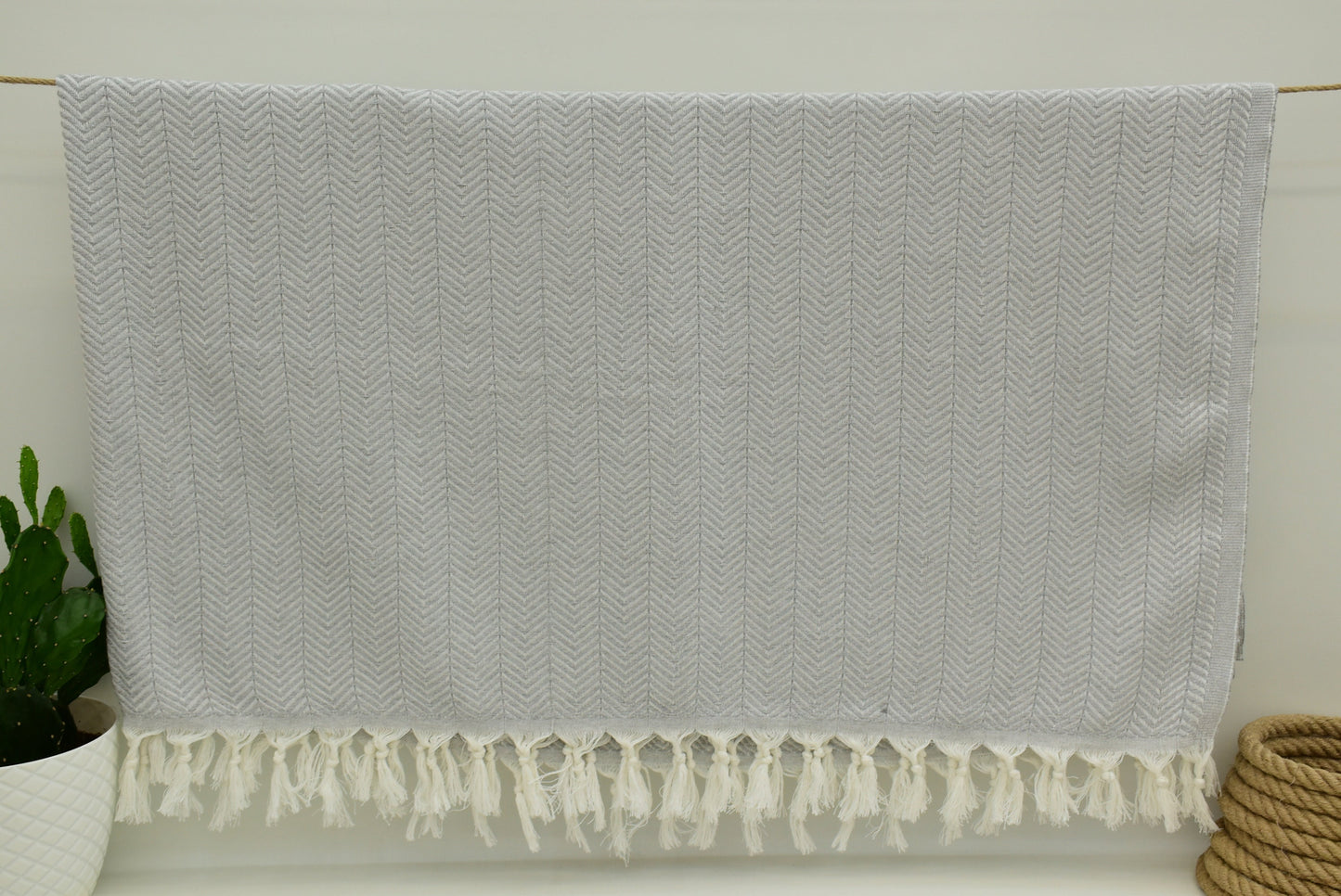 79x90 Light Gray Blanket, Zigzag Turkish Blanket,Large Bedspread,Bed Cover,Turkish Beach Towel 200x230cm Blanket Throw, Soft Bct-Arrw-Pk