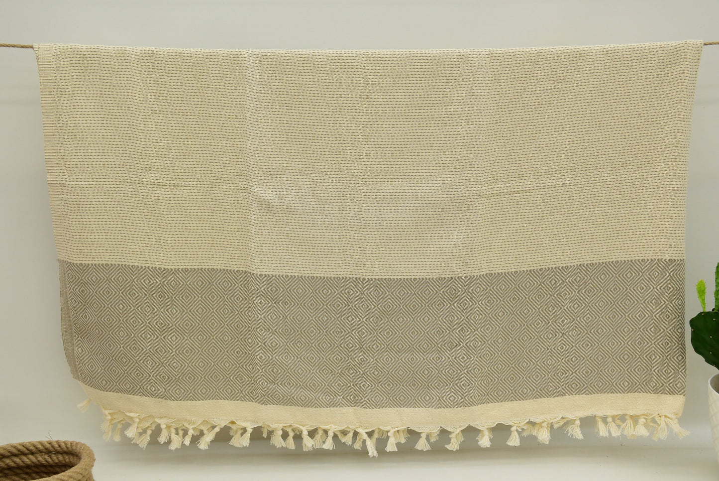 Blanket,Turkish Blanket,Throw, Beige Diamond Blankets Bed Cover Organic Cotton Towels,79x90 Towel, Home Decor Blanket,Diamond, Iso-PK-nfs