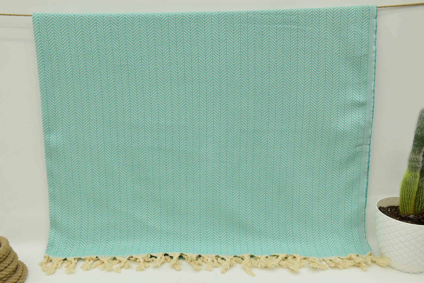 Turkish Blanket Herringbone Throw Bed Cover Table Cover Beach Throw Turkey Bed Rug Mint Green Blanket Arrow Throw 79x90 Bct-Arrw-Pk