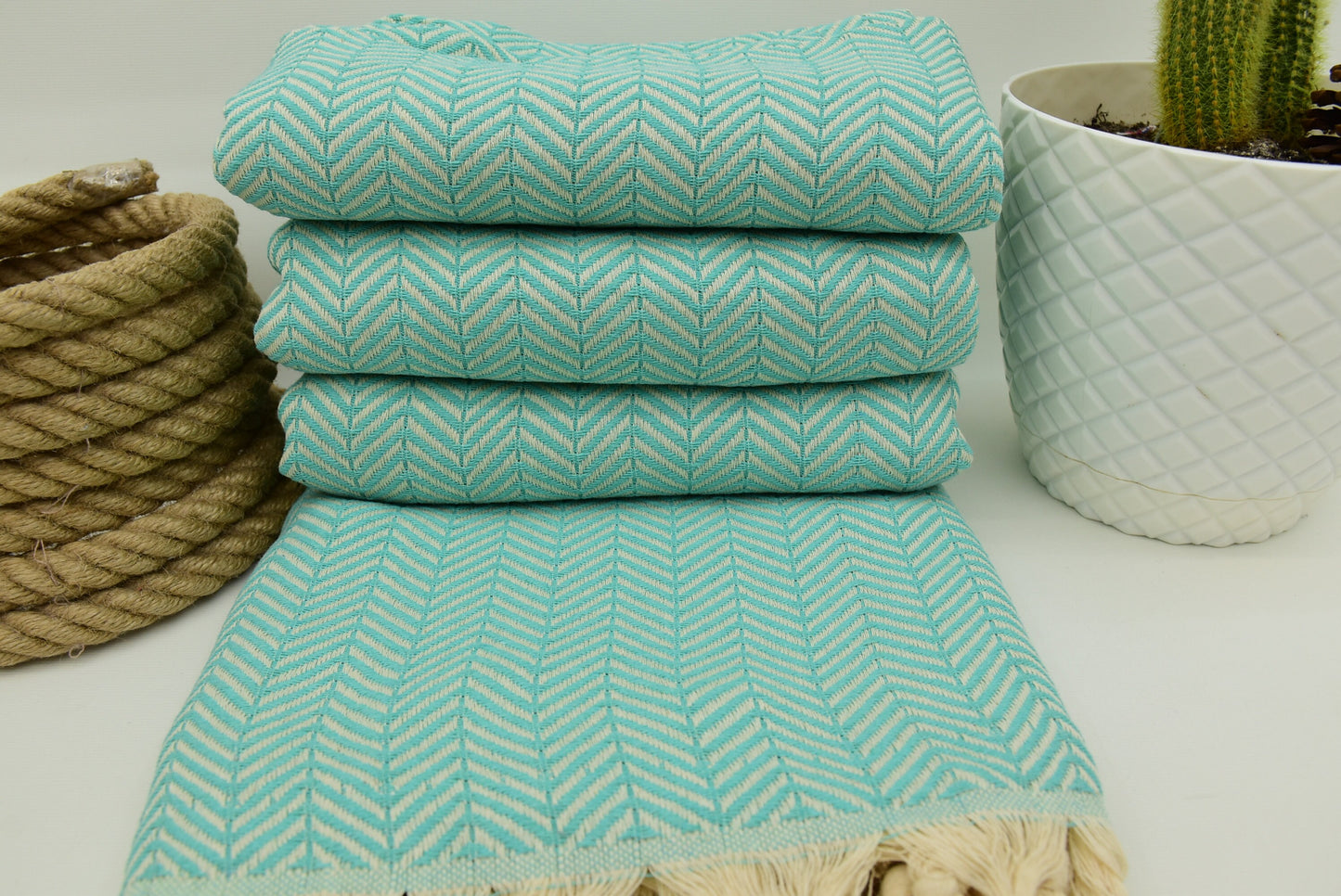 Turkish Blanket Herringbone Throw Bed Cover Table Cover Beach Throw Turkey Bed Rug Mint Green Blanket Arrow Throw 79x90 Bct-Arrw-Pk