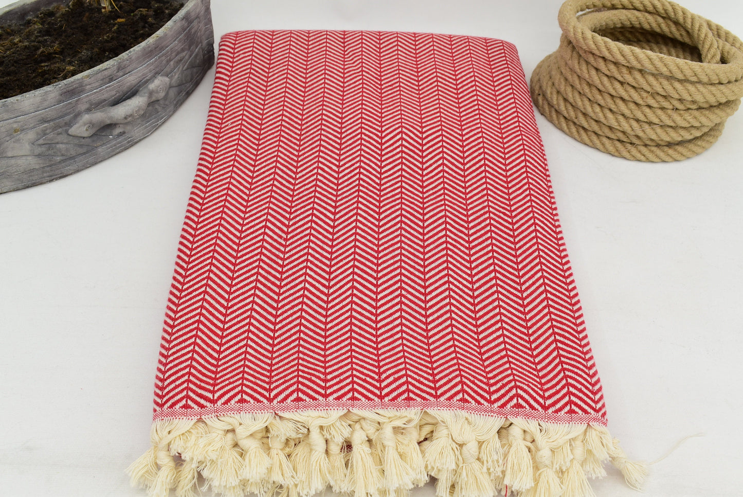 Turkish Blanket,Organic Blanket, Beach Blanket, Throw Blanket, Bedding Blanket, Bedspread, 70" x 87", Red Blanket,Wholesale Bct-Arrw-Pk