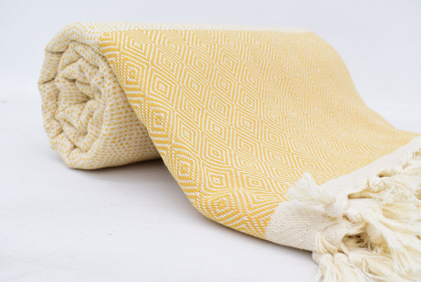 Blanket,Turkish Blanket,Throw, Yellow Diamond Blankets Bed Cover, Organic Cotton Towels,79x90 Blanked , Natural Blanket, Iso-Nfs-Pk