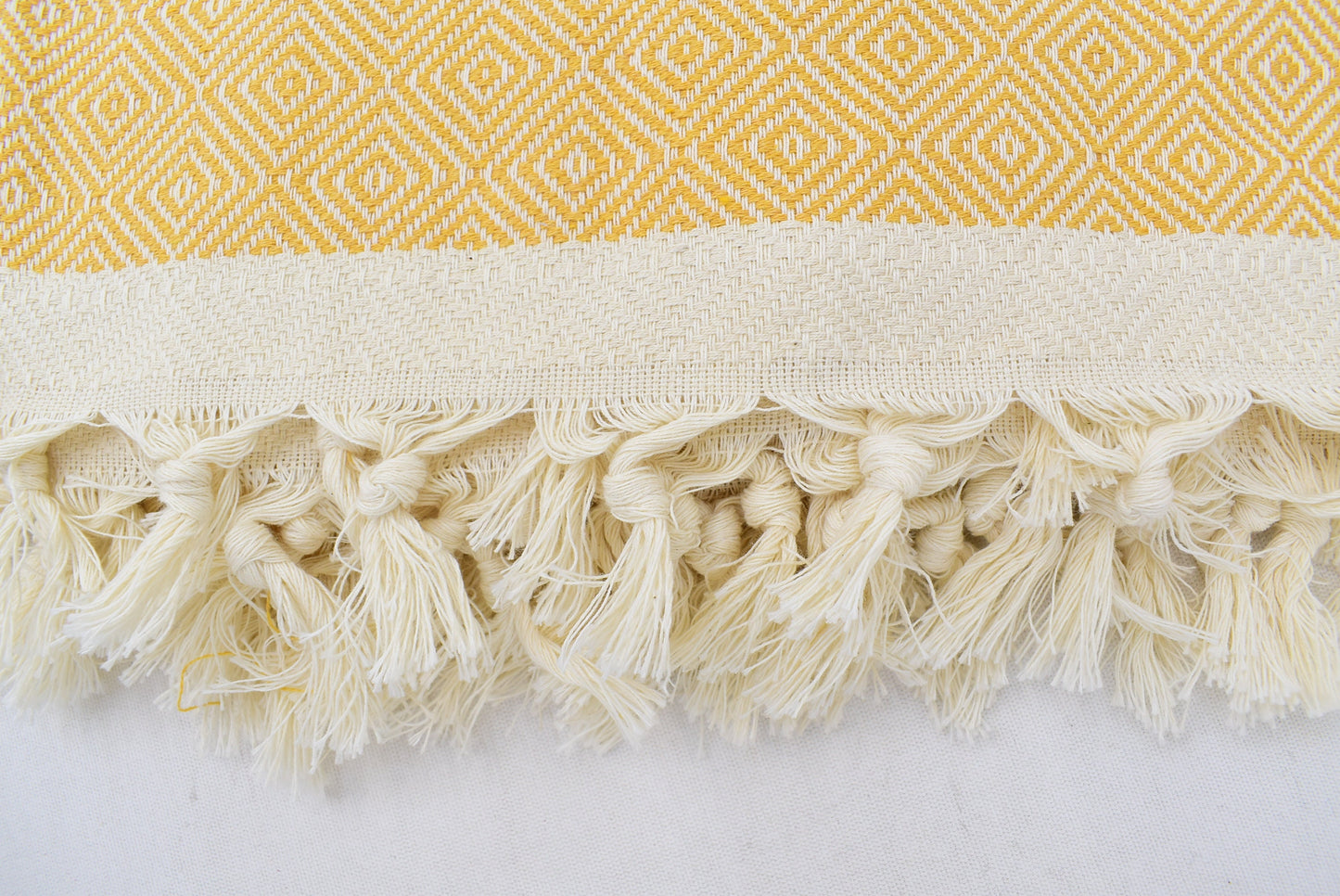 Blanket,Turkish Blanket,Throw, Yellow Diamond Blankets Bed Cover, Organic Cotton Towels,79x90 Blanked , Natural Blanket, Iso-Nfs-Pk