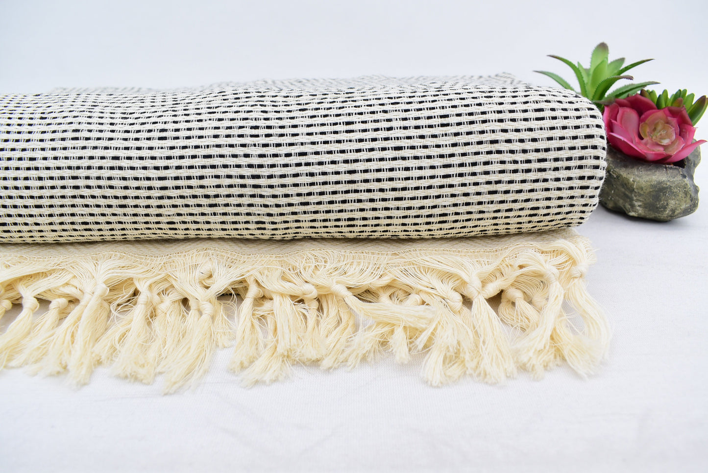 Throw Blanket, Turkish Blanket, Black Diamond Blankets Bed Cover, Organic Cotton Towels, 79x90 Blanked , Hotel Blanket, Iso-Nfs-Pk