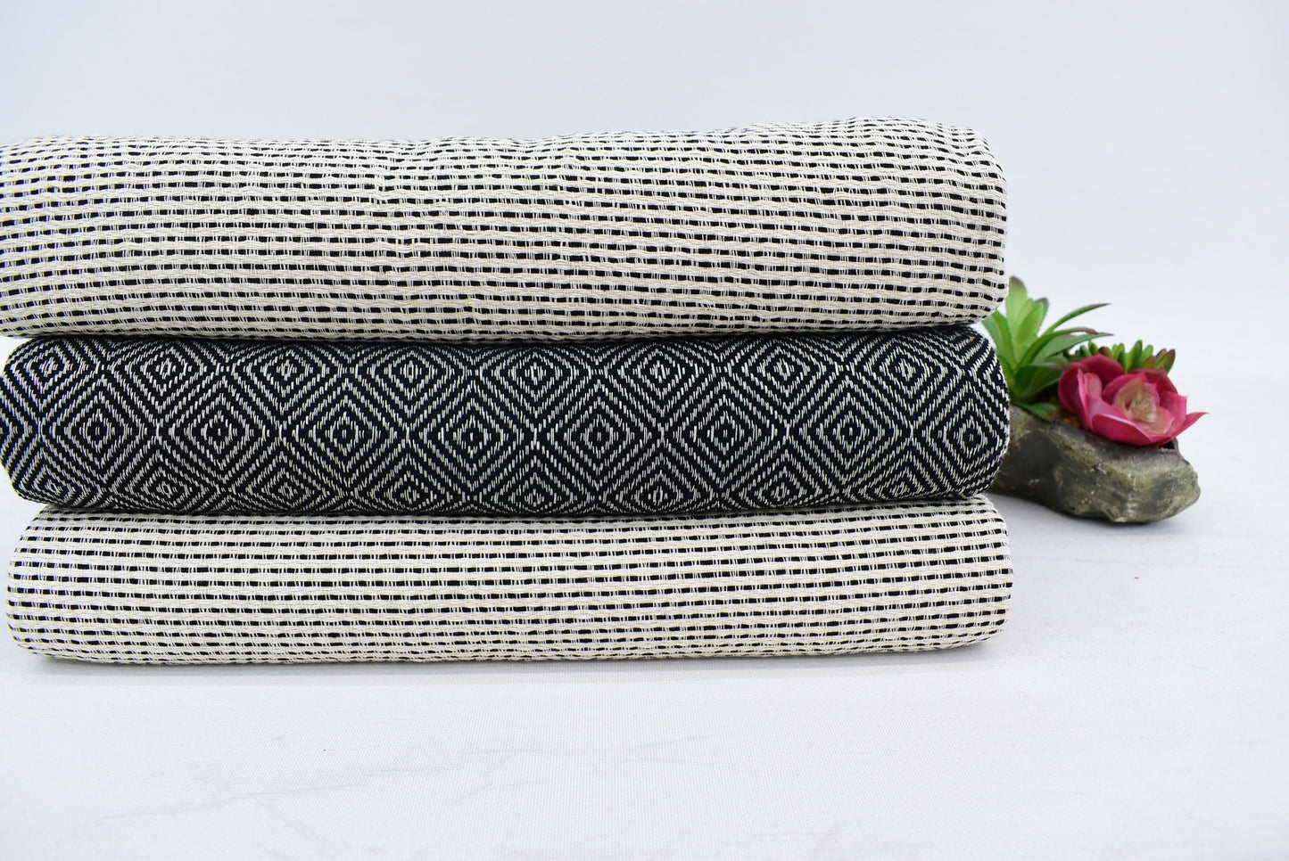 Throw Blanket, Turkish Blanket, Black Diamond Blankets Bed Cover, Organic Cotton Towels, 79x90 Blanked , Hotel Blanket, Iso-Nfs-Pk