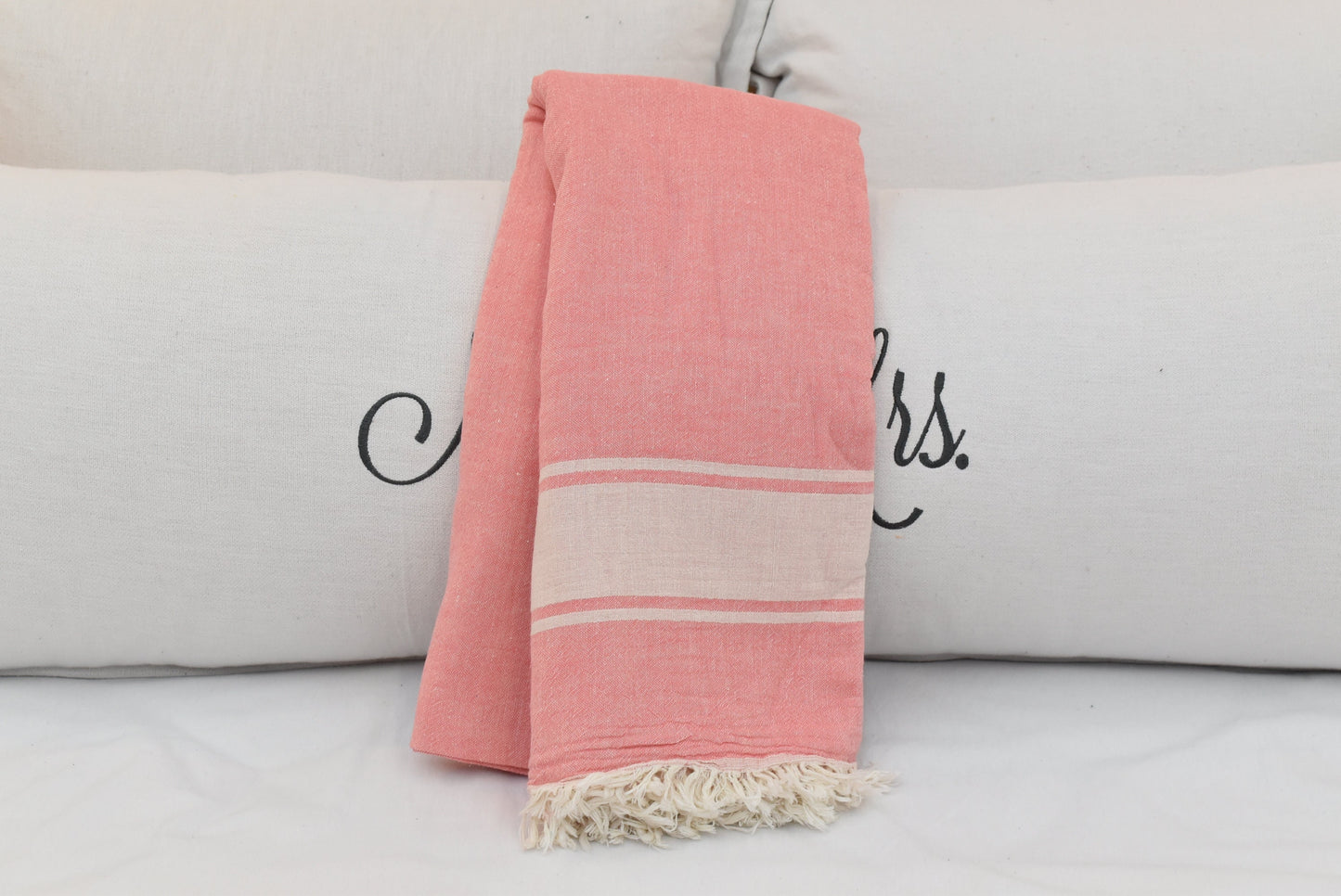 Turkish Aztec Blanket, 150x180 cm-60x70 inches,PINK Tablecloth, Beach Blanket, Outdoor Blanket,Aztec Blanket, Picnic Blanket Bll-SftSft-Pk