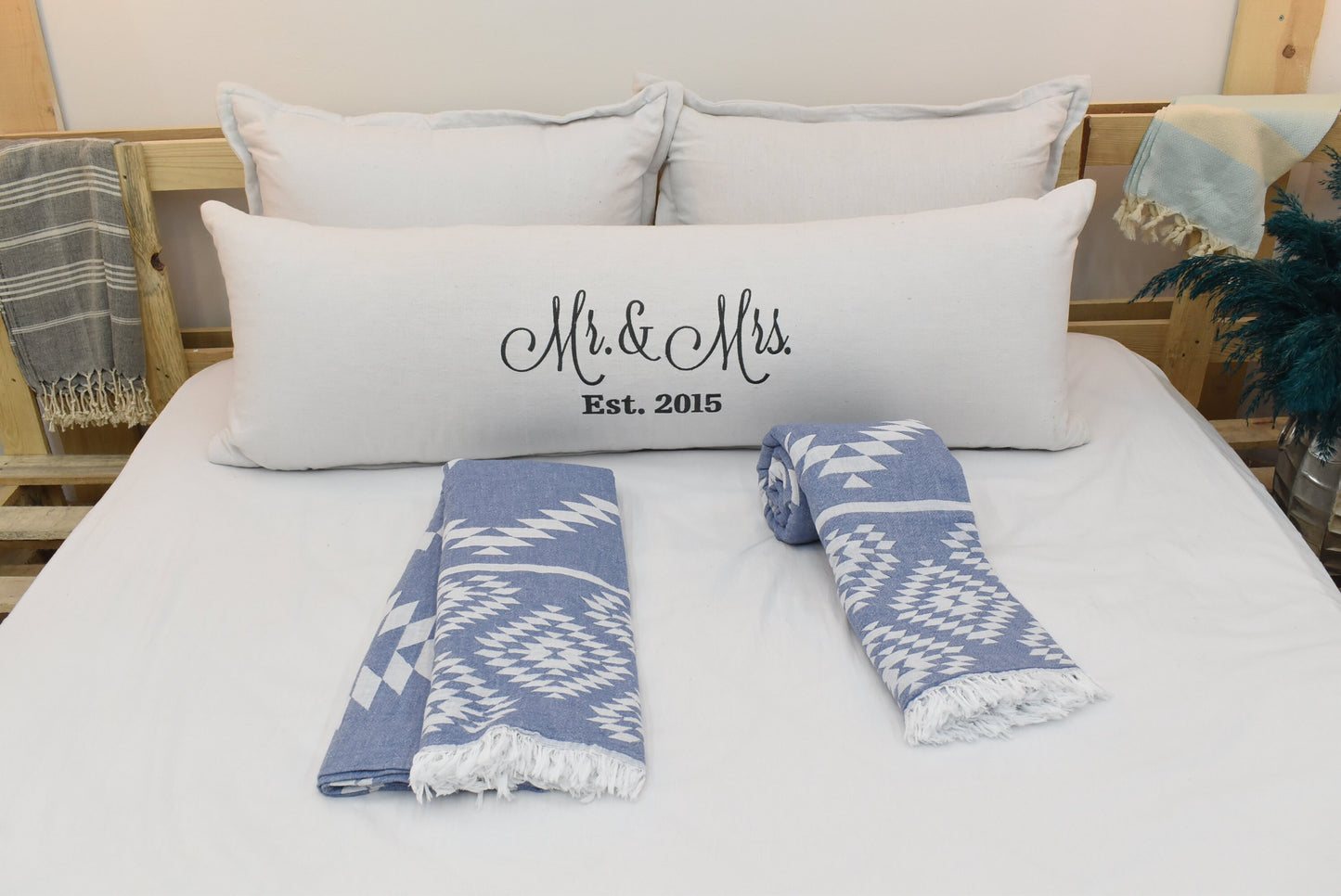 NAVY Wedding Blanket,Turkish Blanket, Throw Blanket, 150x210 cm-60x82 inches, Beach Blanket, Kilim Design Blanket, Picnic Blanket Bll-Klm-Pk