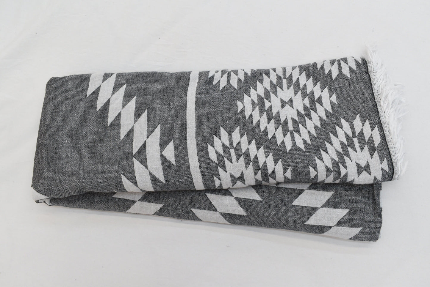 Beach Picnic Blanket, Black Blanket, Throw Blanket, 150x210 cm-60x82 inches, Beach Blanket, Kilim Design Blanket, Picnic Blanket Bll-Klm-Pk