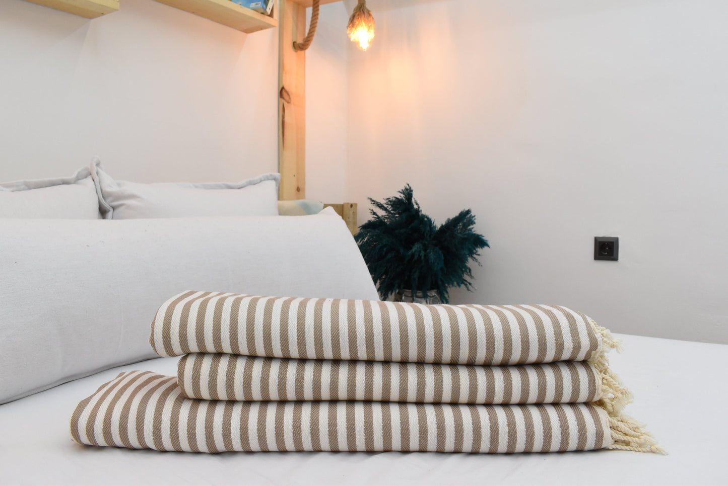 Brown Throws,Turkish Blanket, Throw Blanket, Curtain, Striped Blankets, Beach Blanket, 200x210 cm-78x82 inches, Outdoor Blanket Bll-Aksy-Pk