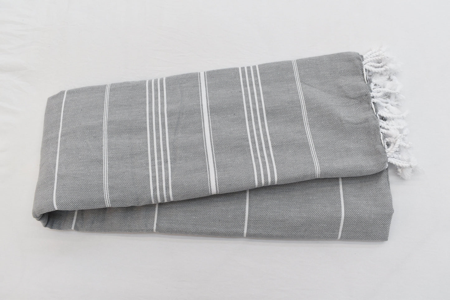 Dark Gray Throw,Turkish Striped Blanket, Organic Cotton Blanket, SULTAN Design Throw, 63"x91", Throw Blanket,Bedspread 160x230cm Bll-Sltn-Pk