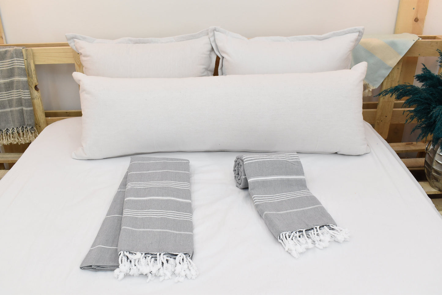 Dark Gray Throw,Turkish Striped Blanket, Organic Cotton Blanket, SULTAN Design Throw, 63"x91", Throw Blanket,Bedspread 160x230cm Bll-Sltn-Pk