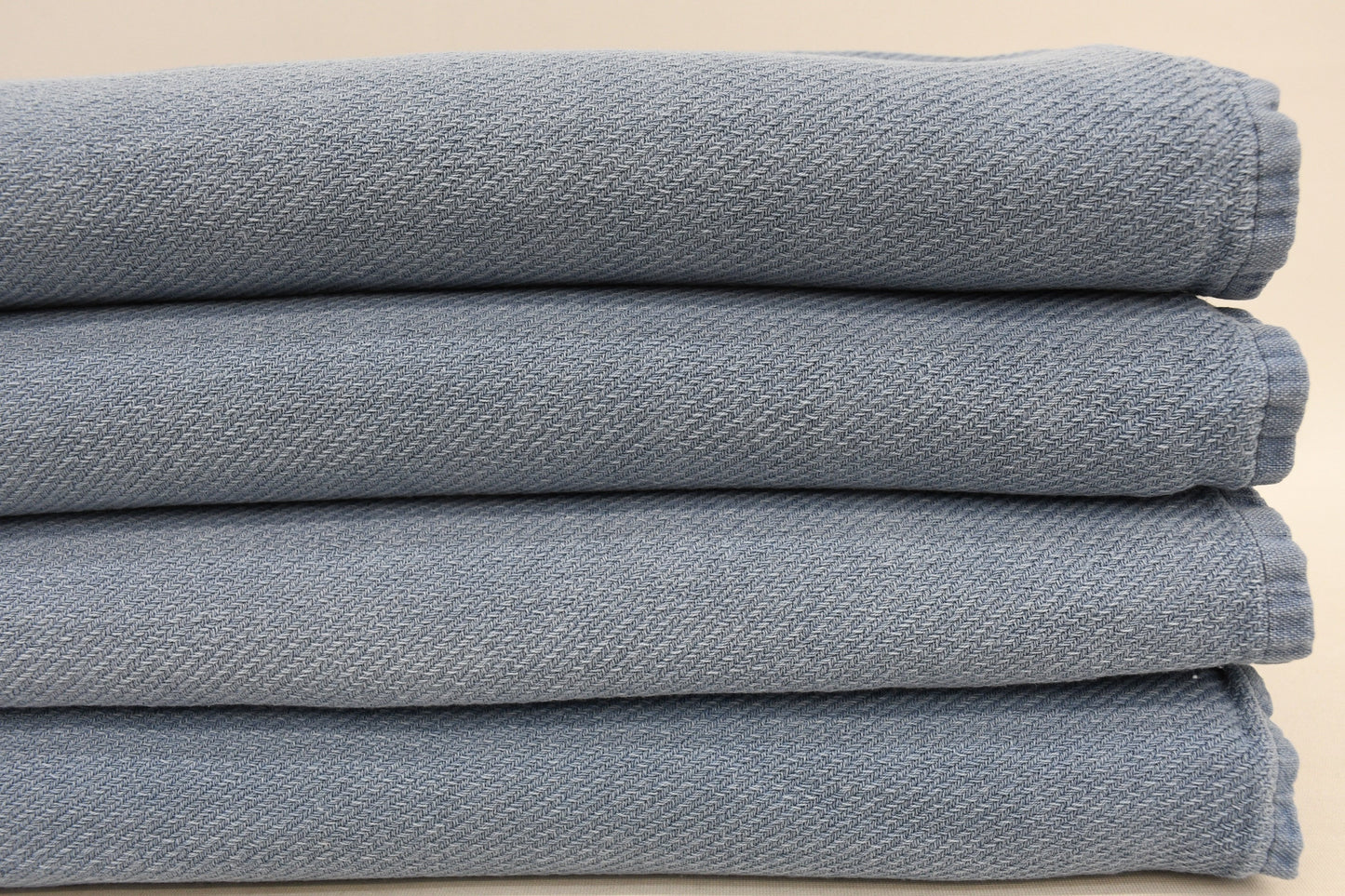 Bed cover, Turkish Blanket, Beach Blanket, 63"x98", Stonewashed Blanket, Blue Sofa Blanket, Fringeless Yoga Blanket, Tablecloth, Bct-Tslm-Pk