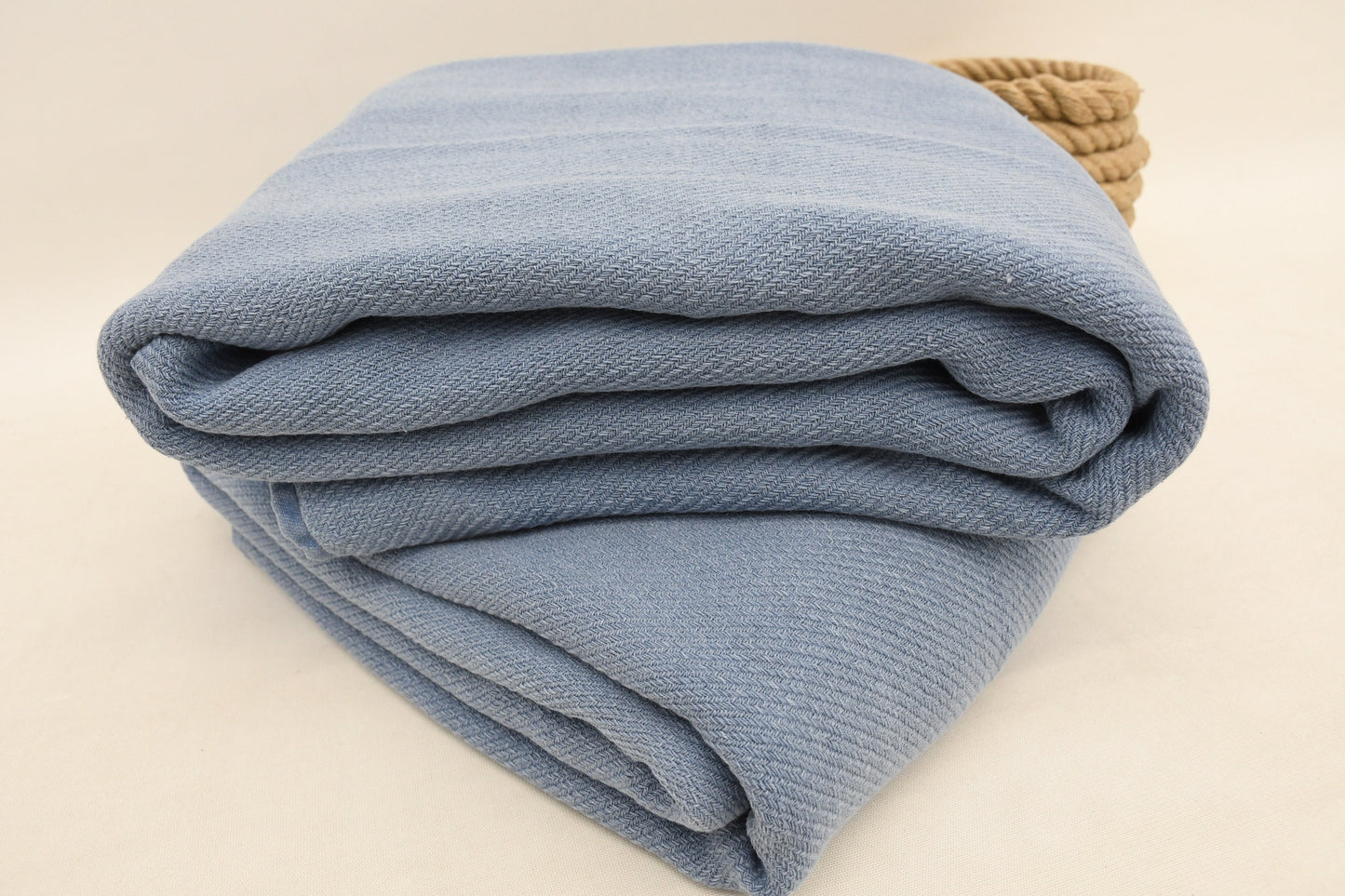 Bed cover, Turkish Blanket, Beach Blanket, 63"x98", Stonewashed Blanket, Blue Sofa Blanket, Fringeless Yoga Blanket, Tablecloth, Bct-Tslm-Pk