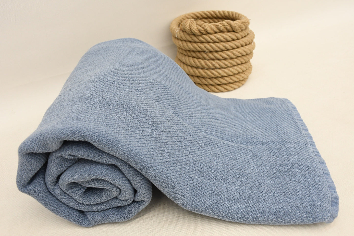 Bed cover, Turkish Blanket, Beach Blanket, 63"x98", Stonewashed Blanket, Blue Sofa Blanket, Fringeless Yoga Blanket, Tablecloth, Bct-Tslm-Pk