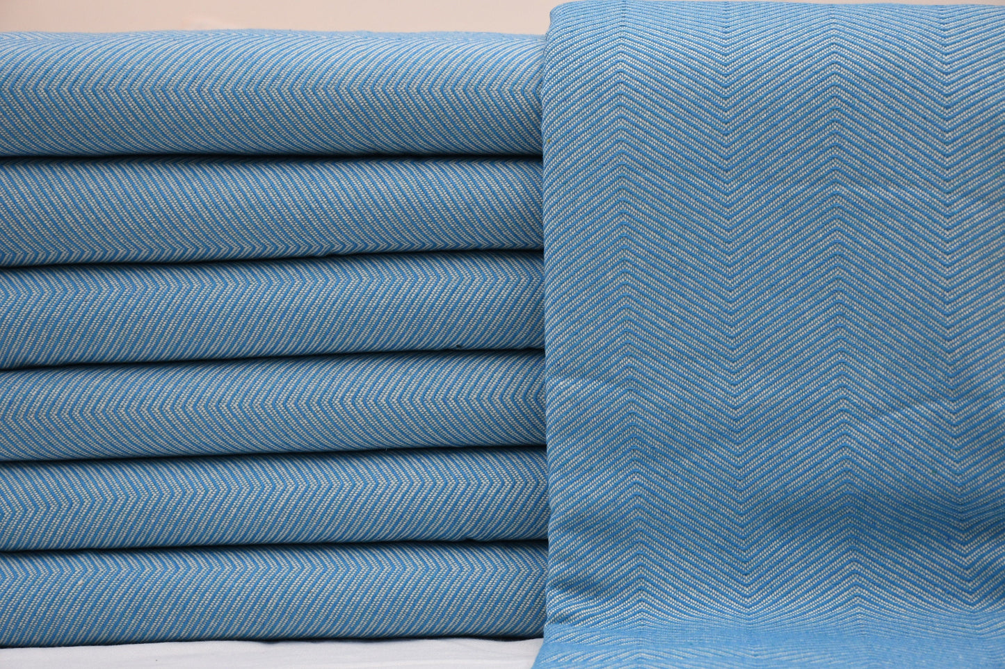 Bedspread, Throw Blanket, Turkish Blanket, Organic Cotton Blanket, Turquoise Blanket, Diamond Design Blanket, 67"x86" Blanket, Shsr-Arrw-Pk