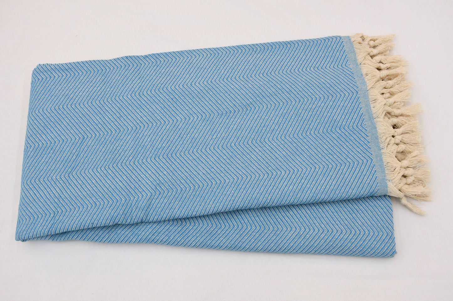 Bedspread, Throw Blanket, Turkish Blanket, Organic Cotton Blanket, Turquoise Blanket, Diamond Design Blanket, 67"x86" Blanket, Shsr-Arrw-Pk