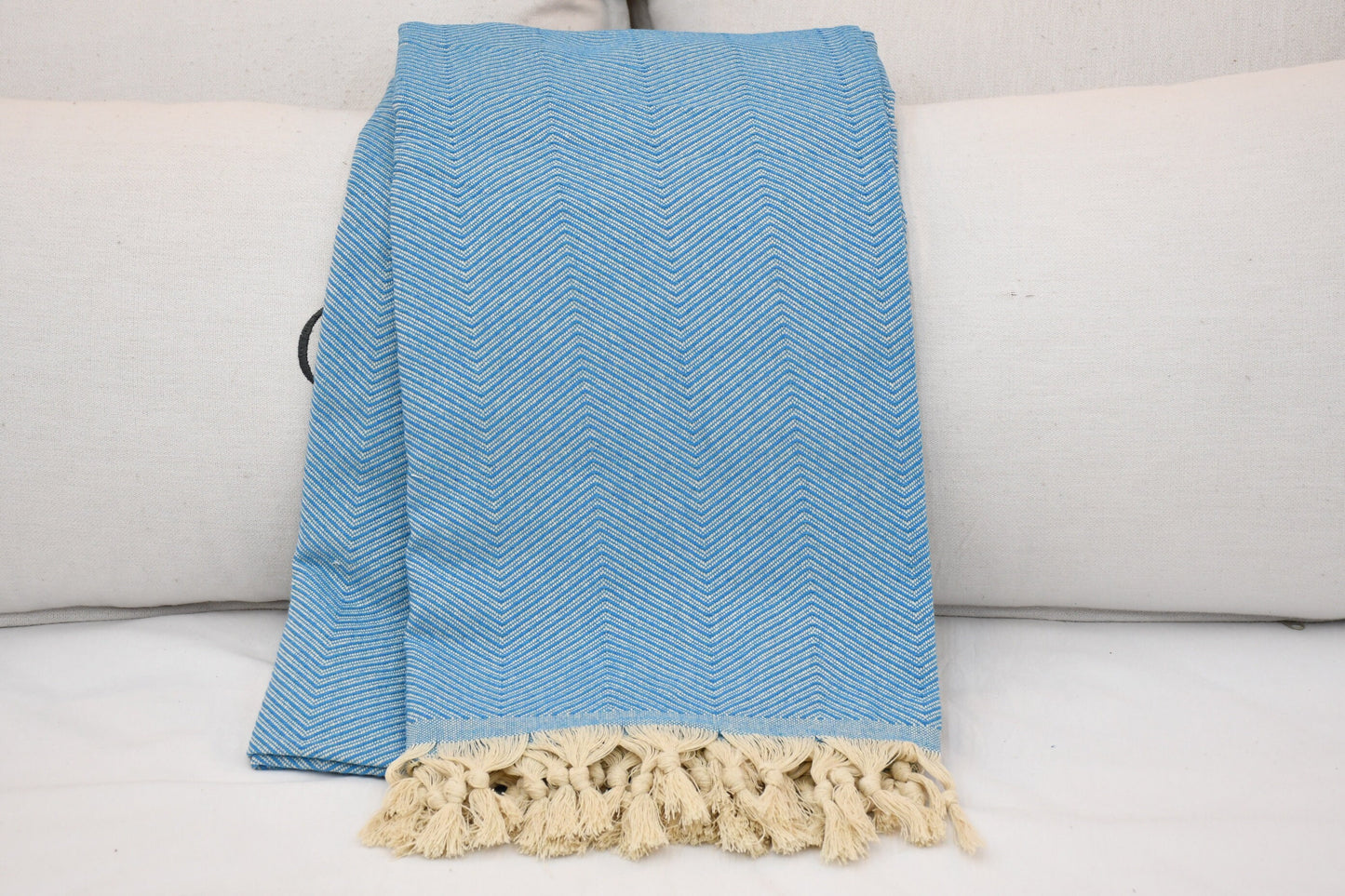 Bedspread, Throw Blanket, Turkish Blanket, Organic Cotton Blanket, Turquoise Blanket, Diamond Design Blanket, 67"x86" Blanket, Shsr-Arrw-Pk