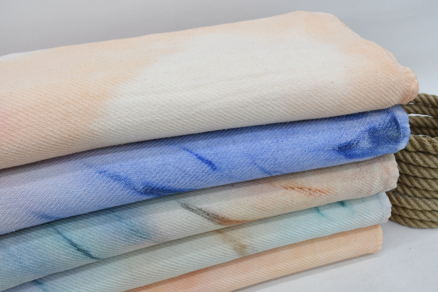 Turkish Blanket, Organic Cotton Blanket, Sofa Cover, Bedspread, Soft Blanket, Tie Dye Throw, Fringeless Blanket, 67"x90" Blanket, Bct-Btk-Pk