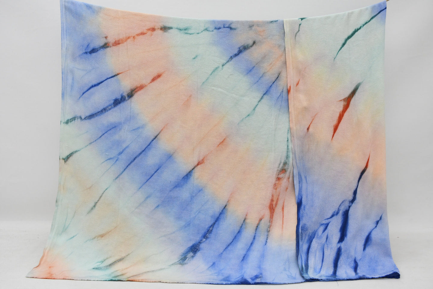 Turkish Blanket, Organic Cotton Blanket, Sofa Cover, Bedspread, Soft Blanket, Tie Dye Throw, Fringeless Blanket, 67"x90" Blanket, Bct-Btk-Pk