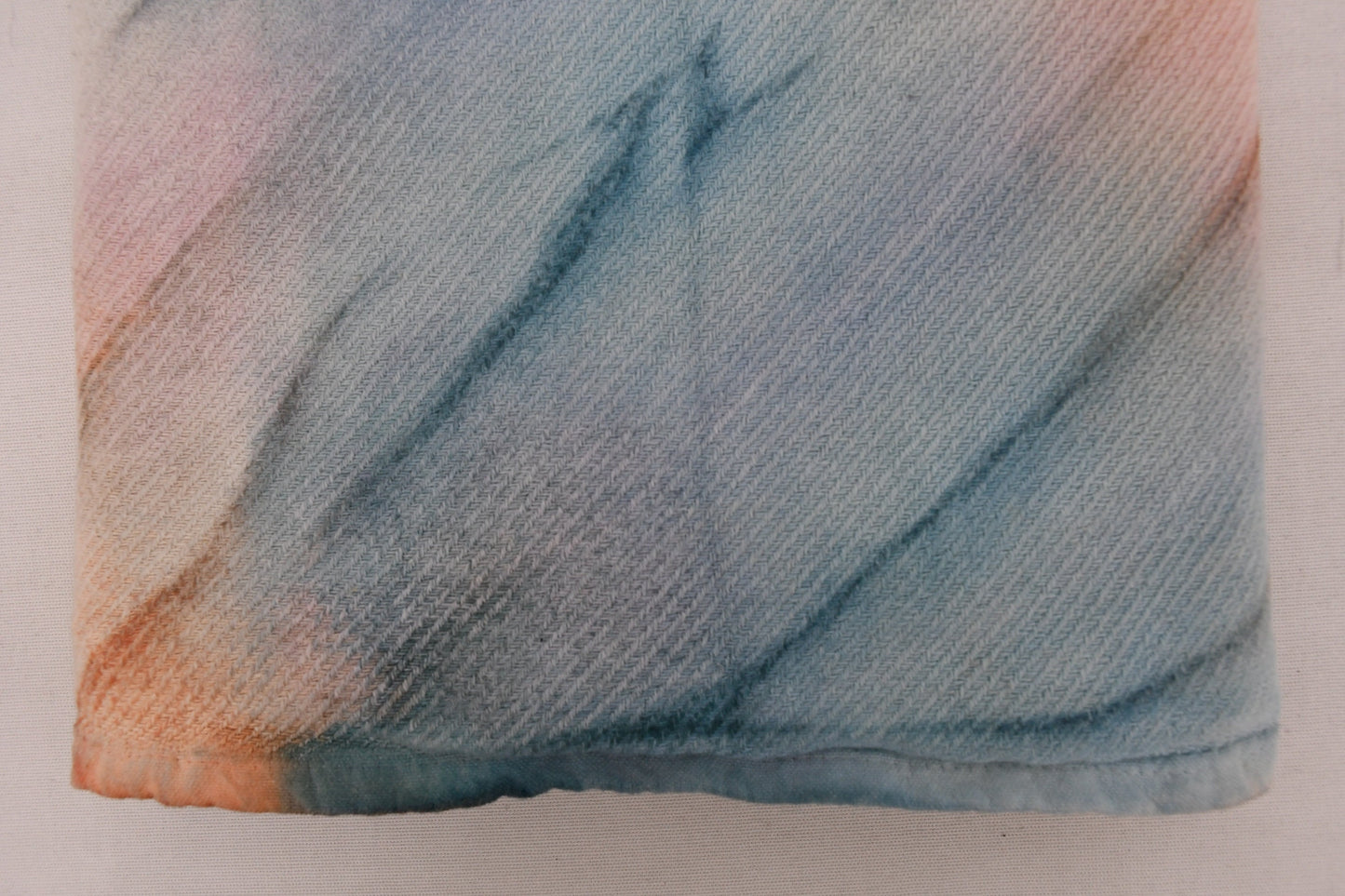 Turkish Blanket, Organic Cotton Blanket, Sofa Cover, Bedspread, Soft Blanket, Tie Dye Throw, Fringeless Blanket, 67"x90" Blanket, Bct-Btk-Pk