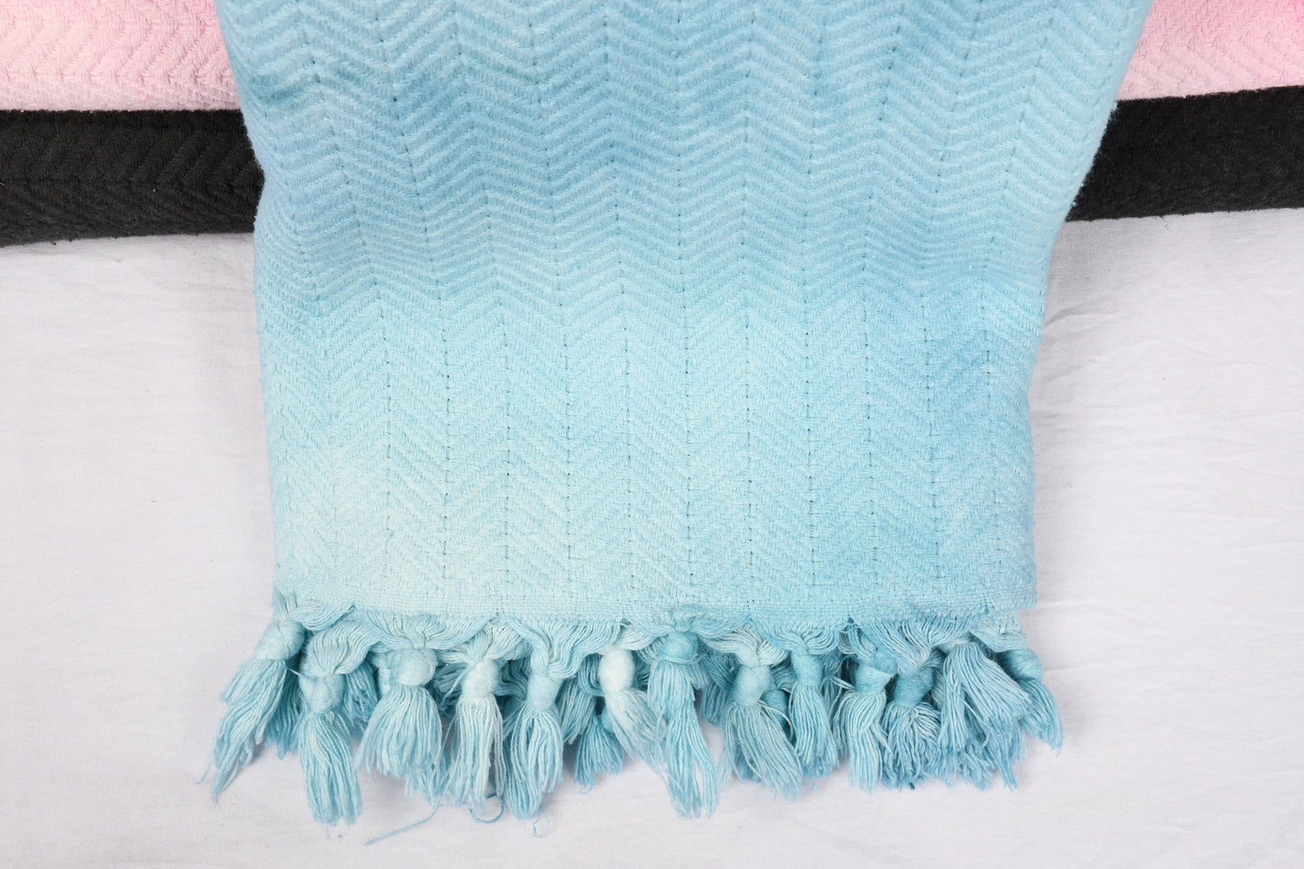 Home Decor Blanket, Winter Blanket, Large Towel, Chevron Tie Dye Blanket, 67x79 Inches Cotton Bedspread, Shower Curtain, Yoga Throw