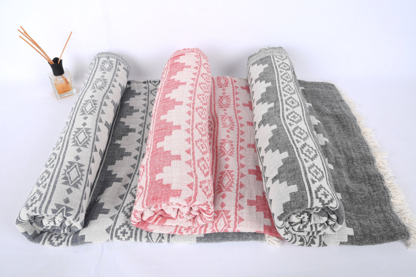 Turkish Blanket, Throw Blanket, Winter Blanket, Kilim Bedspread, 79x87 Inches Cotton Bedspread, Table Cover, Turkey Throw