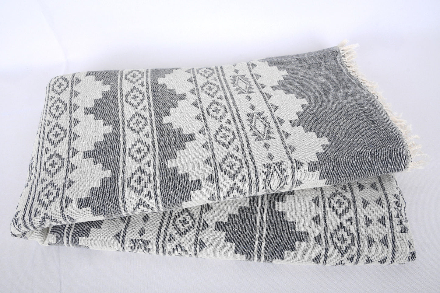Turkish Blanket, Throw Blanket, Winter Blanket, Kilim Bedspread, 79x87 Inches Cotton Bedspread, Table Cover, Turkey Throw