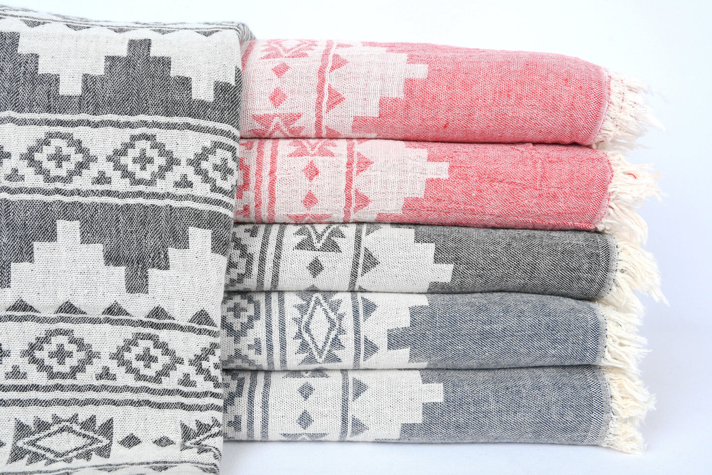 Turkish Blanket, Throw Blanket, Winter Blanket, Kilim Bedspread, 79x87 Inches Cotton Bedspread, Table Cover, Turkey Throw