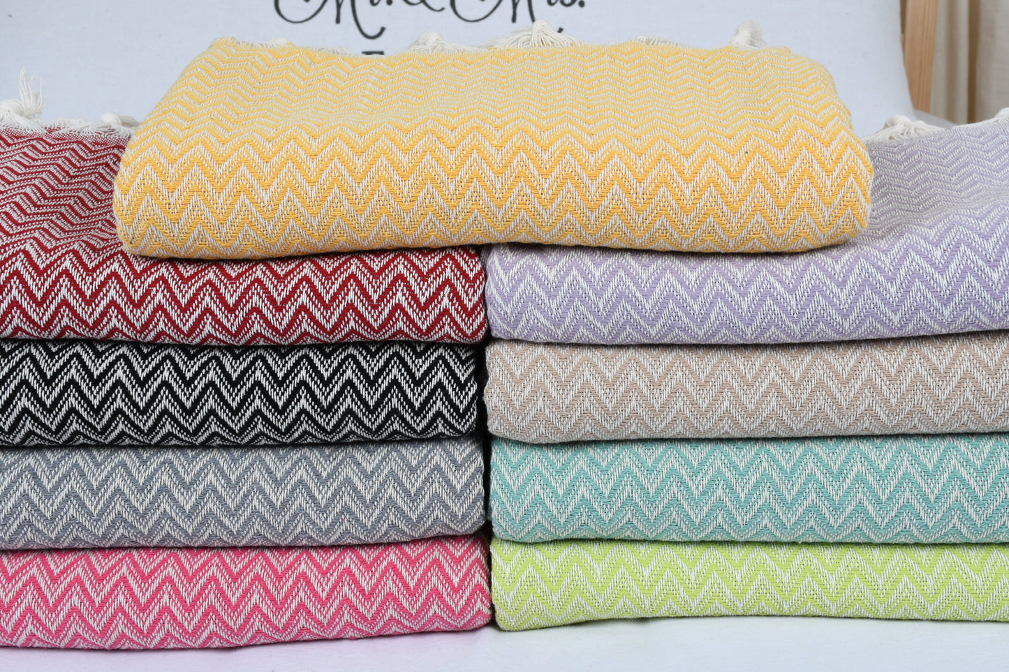 Home Decor Blanket, Turkish Blanket, Large Towel, Chevron Blanket, 63x75 Inches Cotton Blanket, Wedding Gift Blanket, Gift Blanket