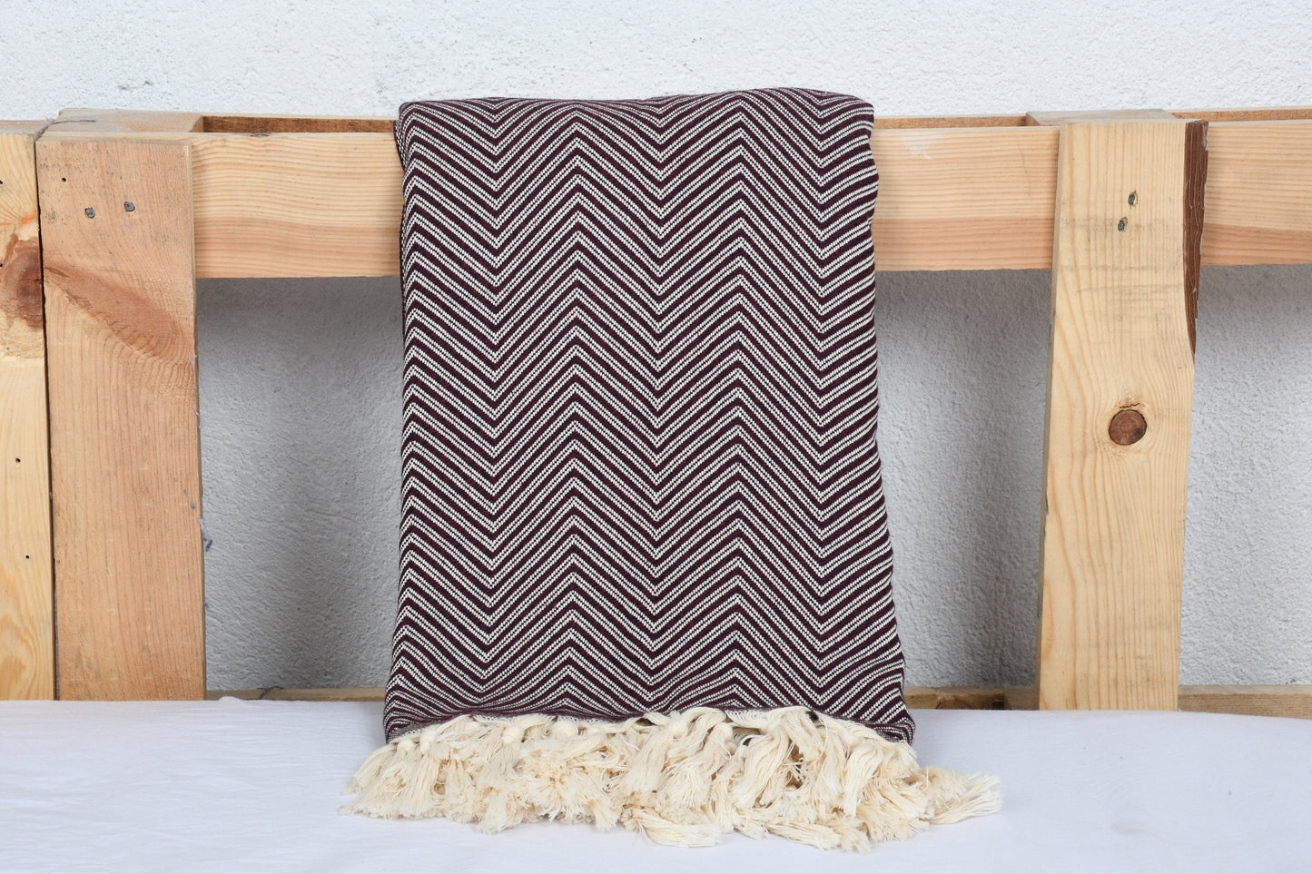 Large Towel, Winter Blanket, Turkish Blanket, Striped Bedspread, 79x91 Inches Cotton Blanket, Couch Cover, Oversize Blanket